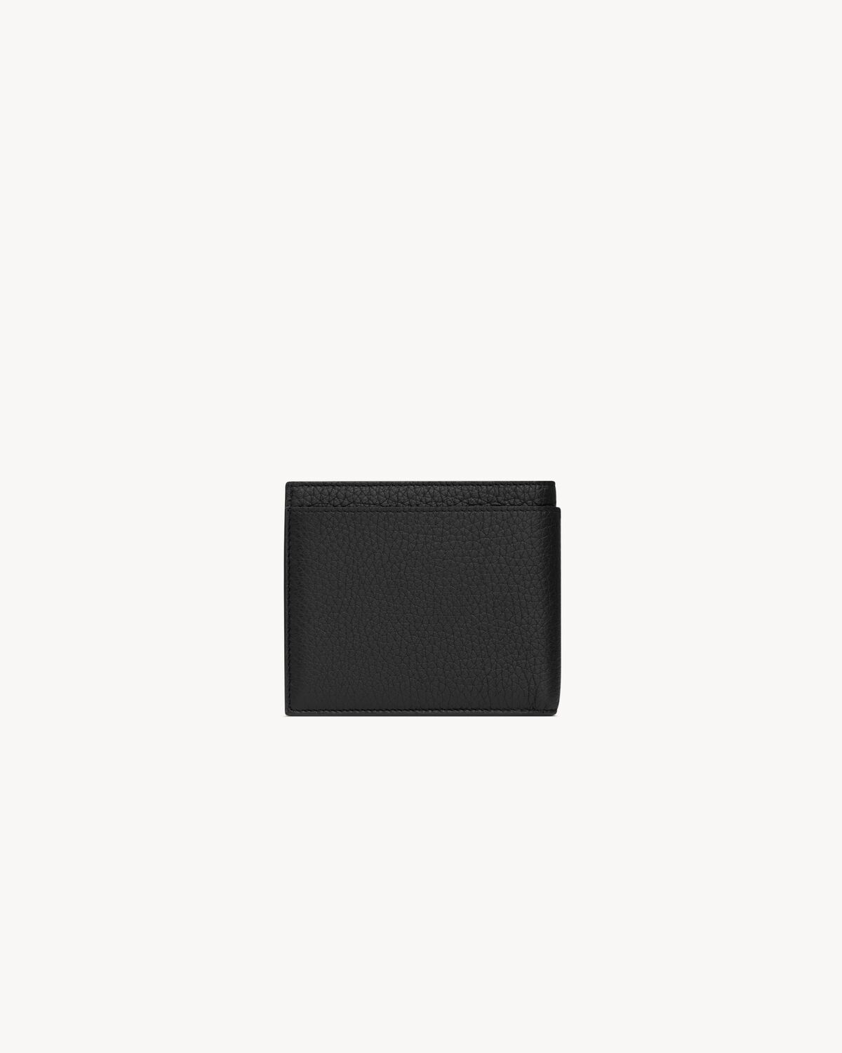 Saint Laurent Paris EAST/WEST wallet with coin purse in grained leather