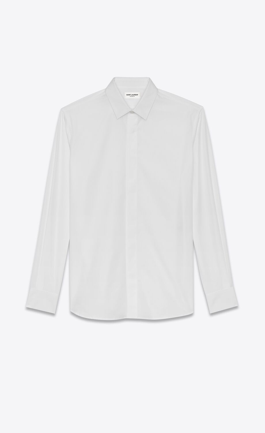 Yves collar shirt in cotton poplin | Saint Laurent | YSL.com