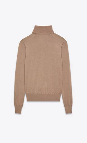 turtleneck sweater in cashmere, wool and silk