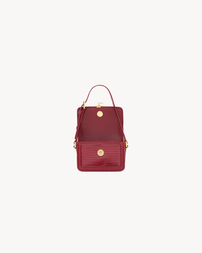 SOLFERINO micro bag in lizard