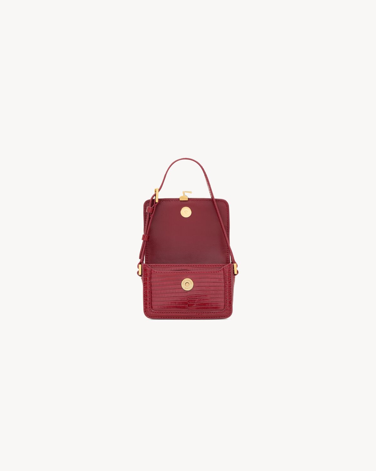 solferino micro bag in lizard