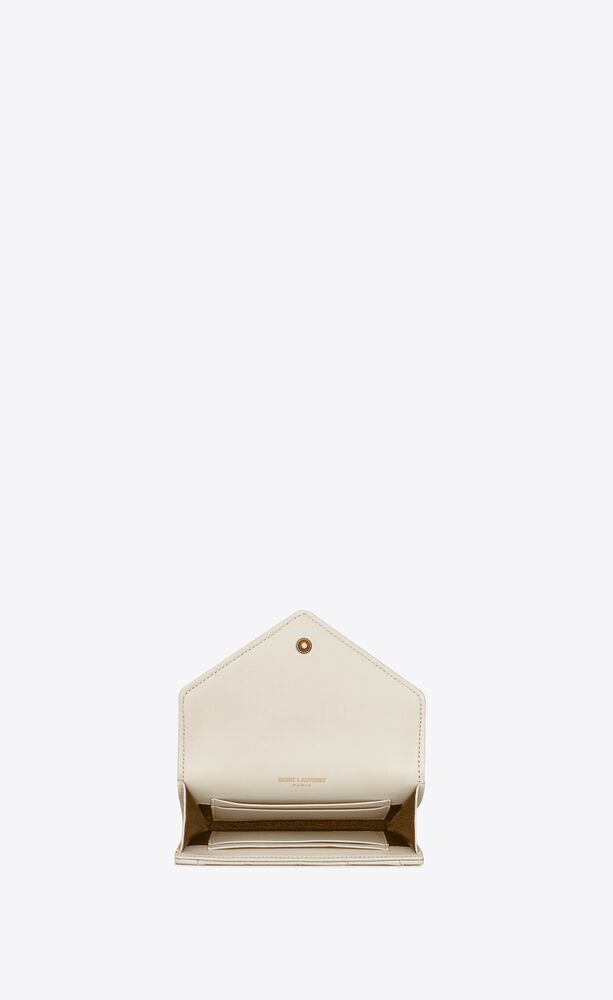 Gaby small envelope wallet in quilted lambskin | Saint Laurent | YSL.com