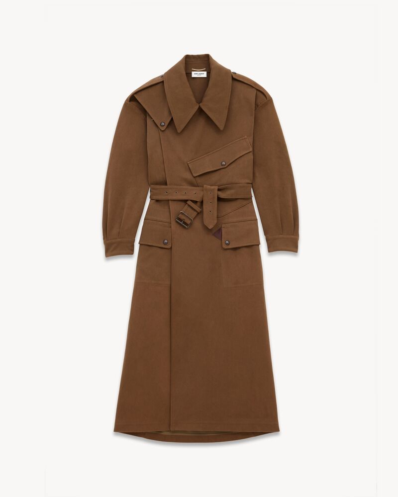 coat in cotton whipcord