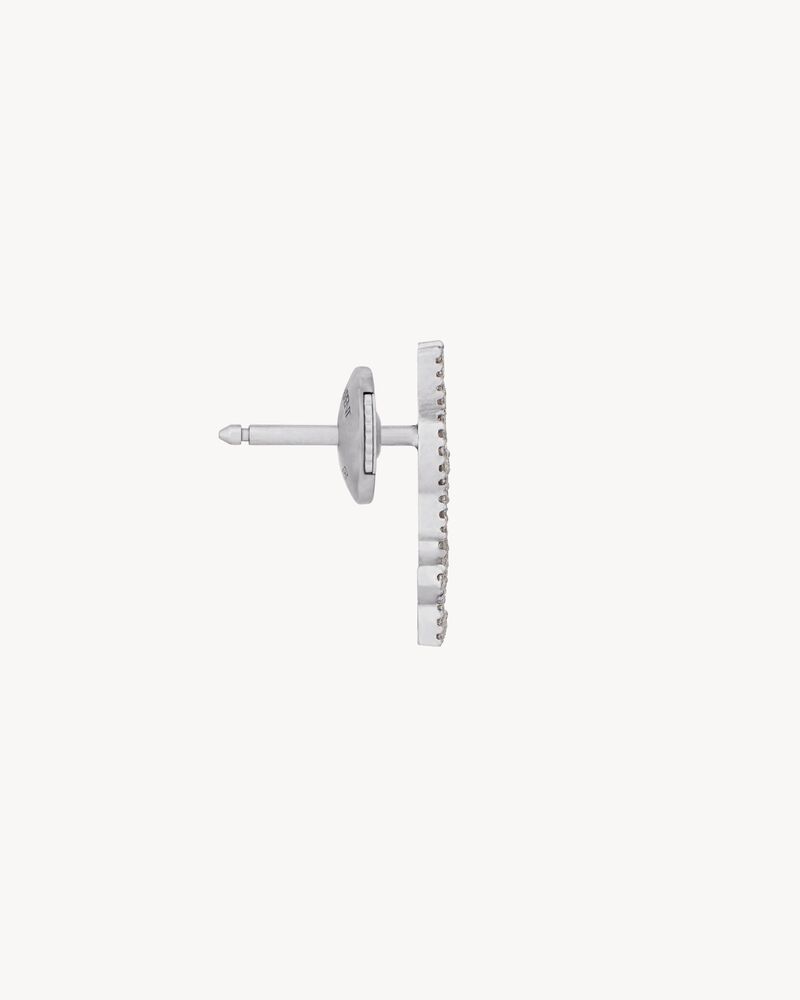 CASSANDRE stud earring in 18K grey gold and diamonds