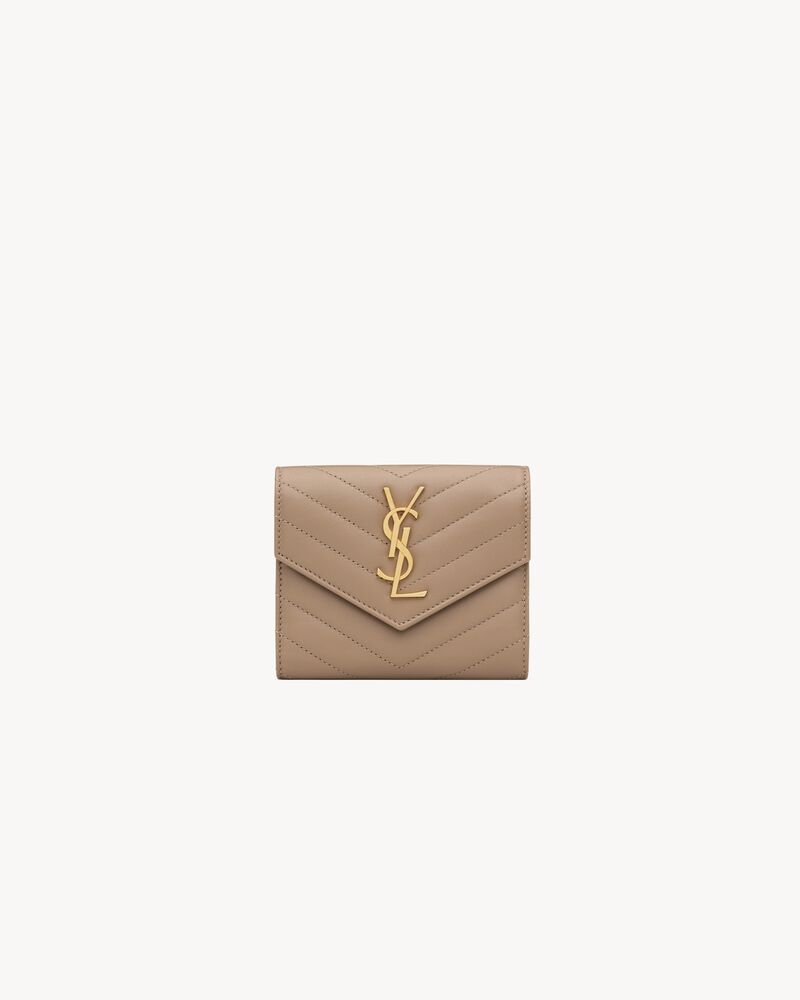 CASSANDRE PORTEFEUILLE COMPACT EN CUIR d'agneau