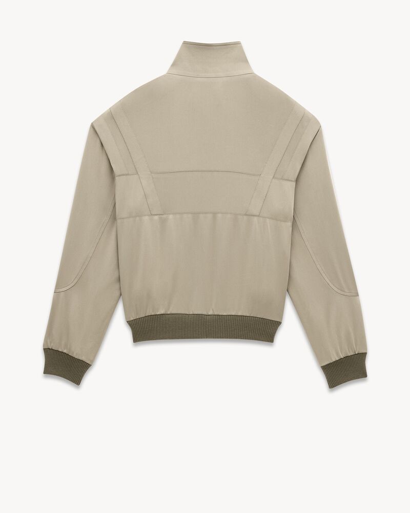 SAINT LAURENT TEDDY JACKET IN SATIN