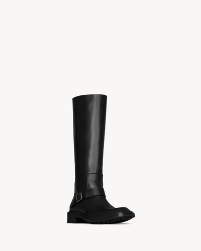 【イヴサンローラン】(36) スタッズブーツ レースアップ ブラック レザー Men's Shoes Collection | Boots and Sneakers | Saint Laurent
