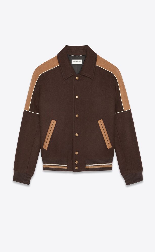Teddy Jacket In Wool Felt Saint Laurent France Ysl Com Teddy Jacket In Wool Felt Saint Laurent France Ysl Com