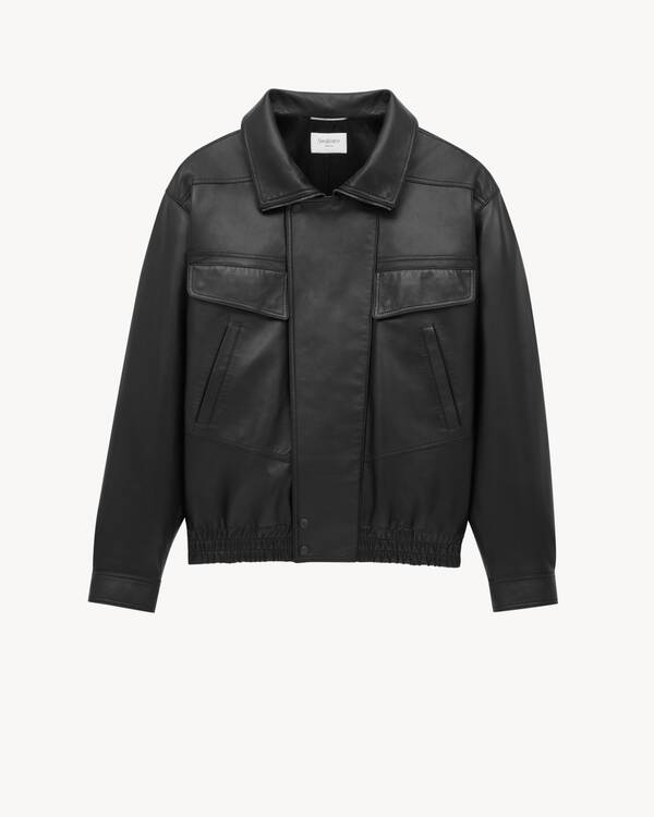 saint laurent 18ss リバーシブル ジャケット サンローラン Saint Laurent《リバーシブル アビエイタージャケット》 直営店