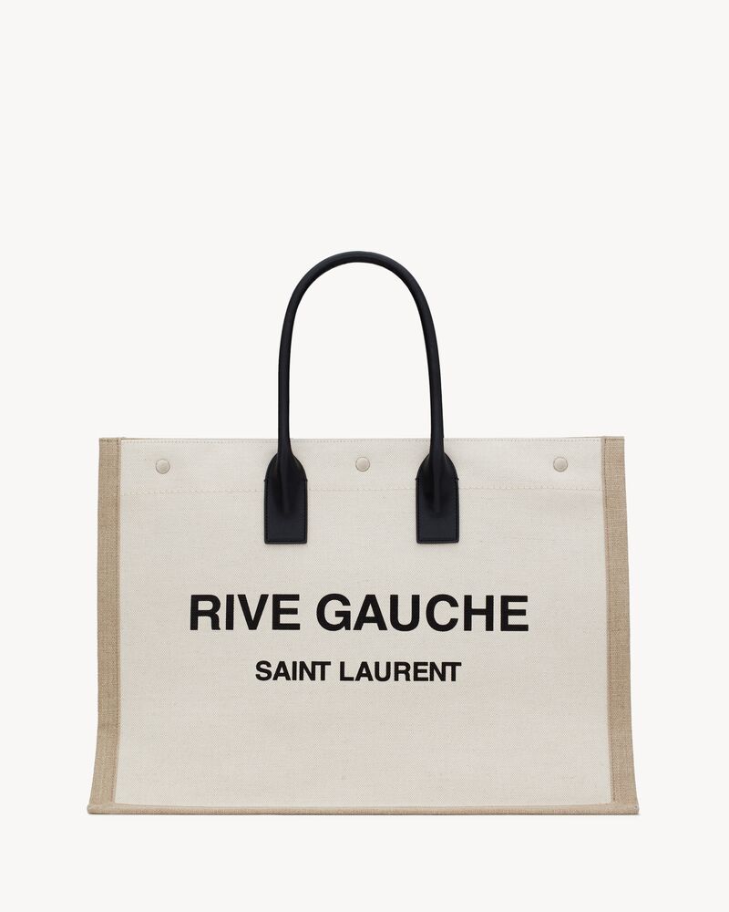 RIVE GAUCHE TOTE IN CANVAS, Saint Laurent