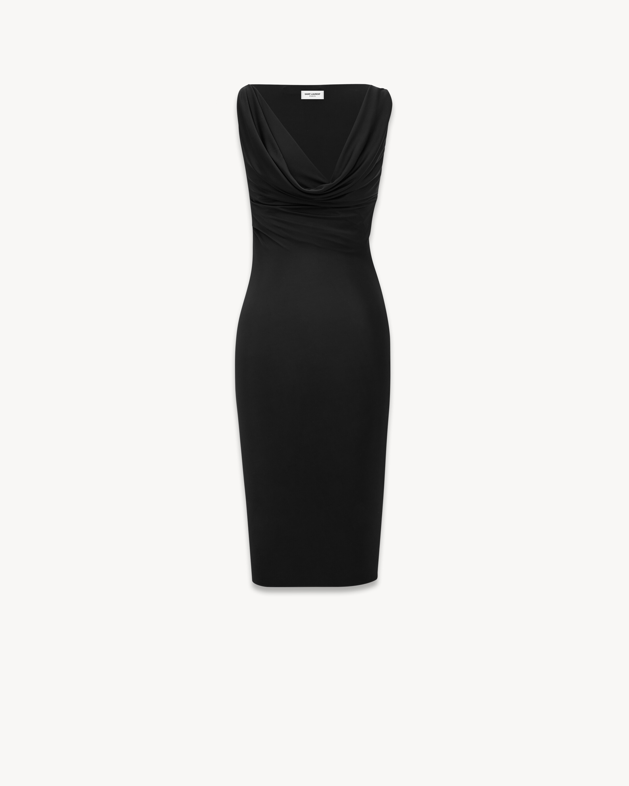 cowlneck dress in knit