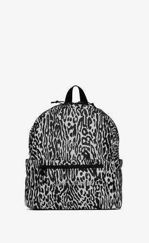 nuxx backpack in leopard print nylon
