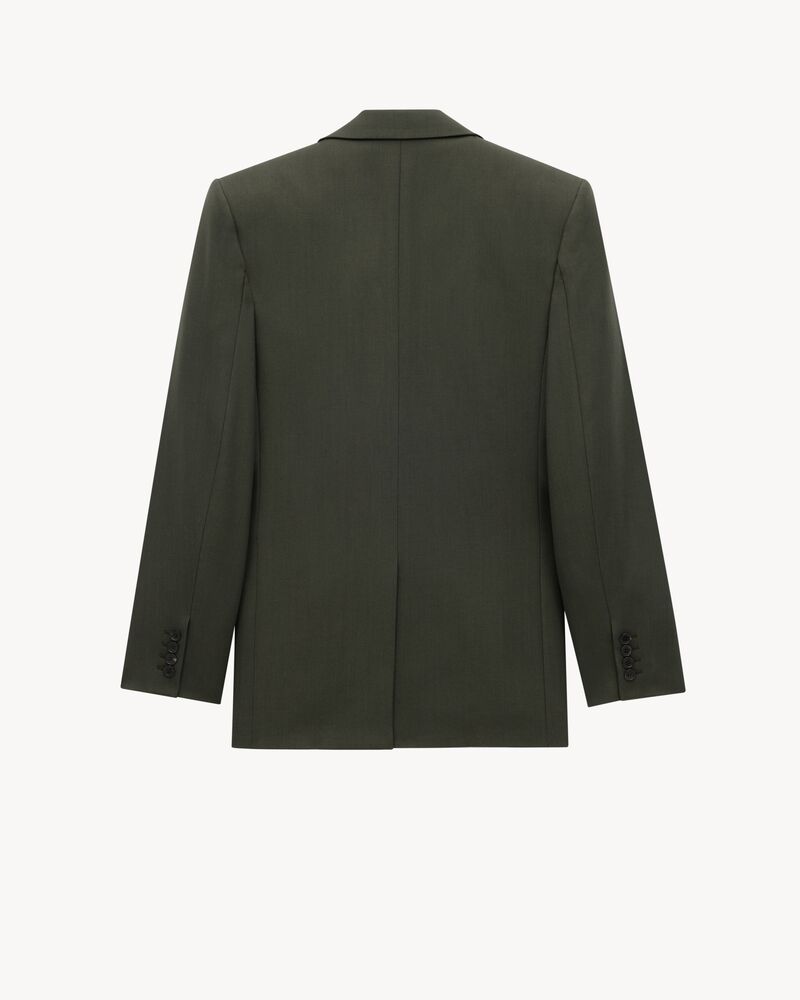 jacket in wool gabardine