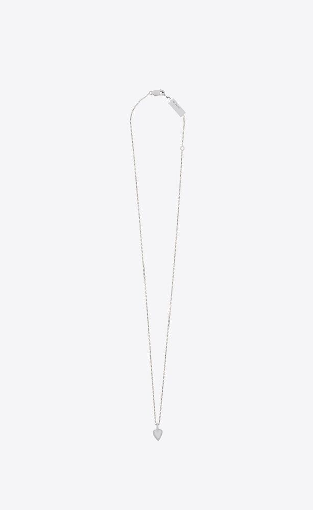 YSL Jewelry Yves Saint Laurent Necklace Heart Necklace - Etsy Australia