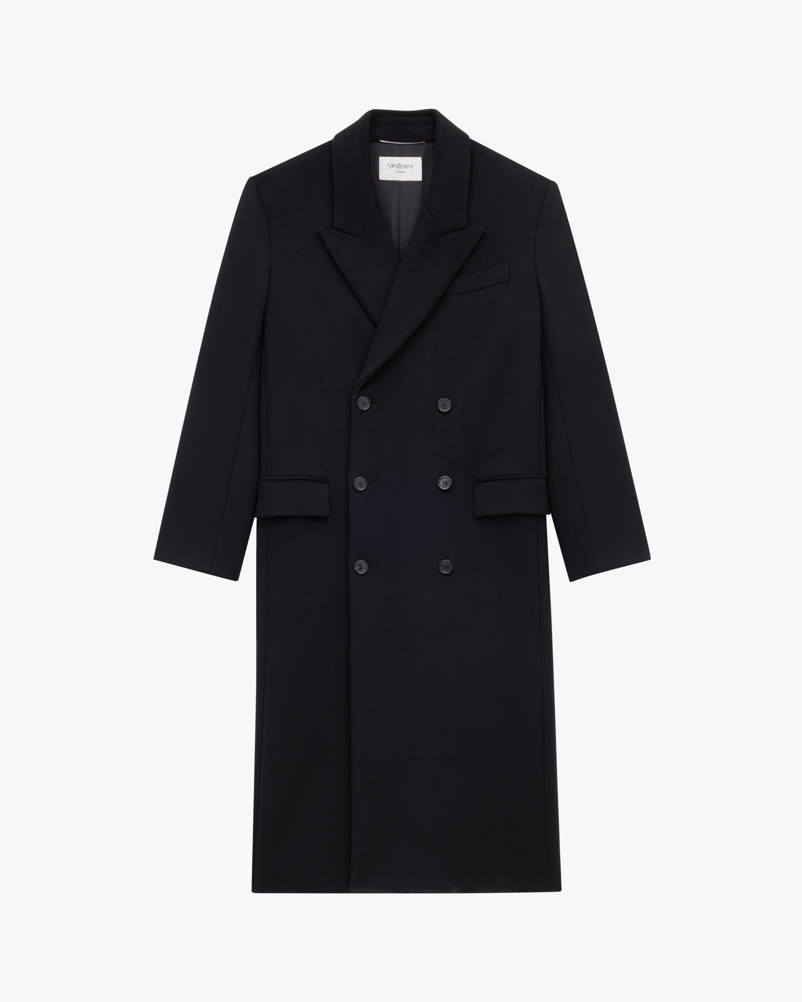 long coat in wool