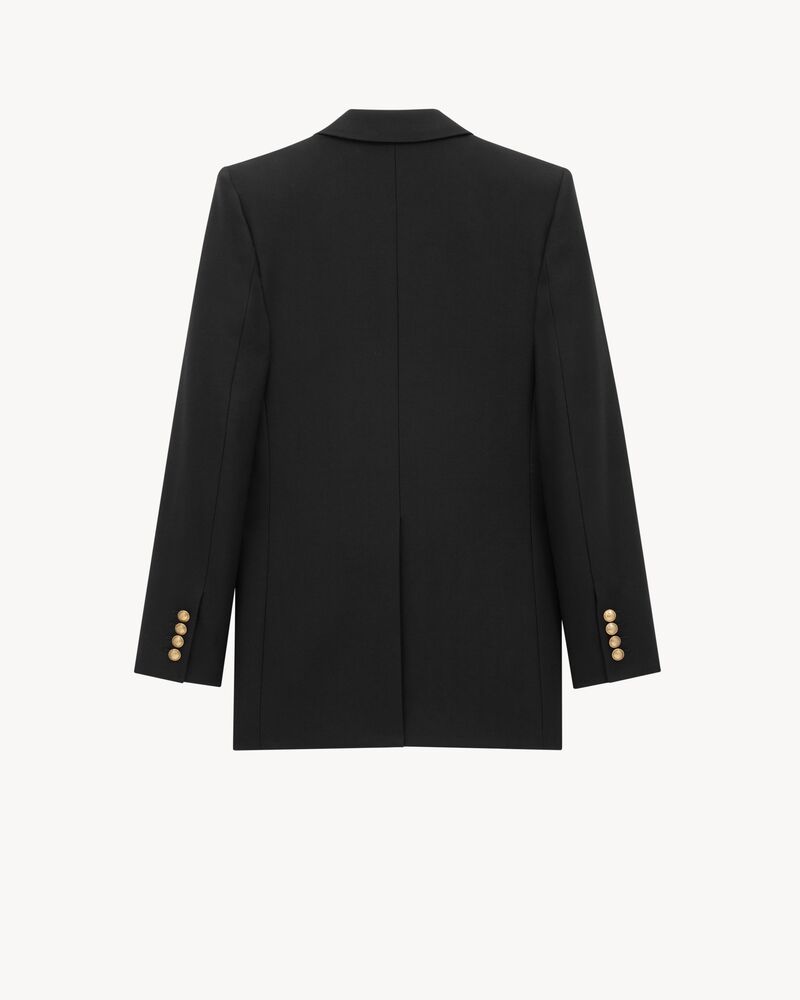 jacket in wool gabardine