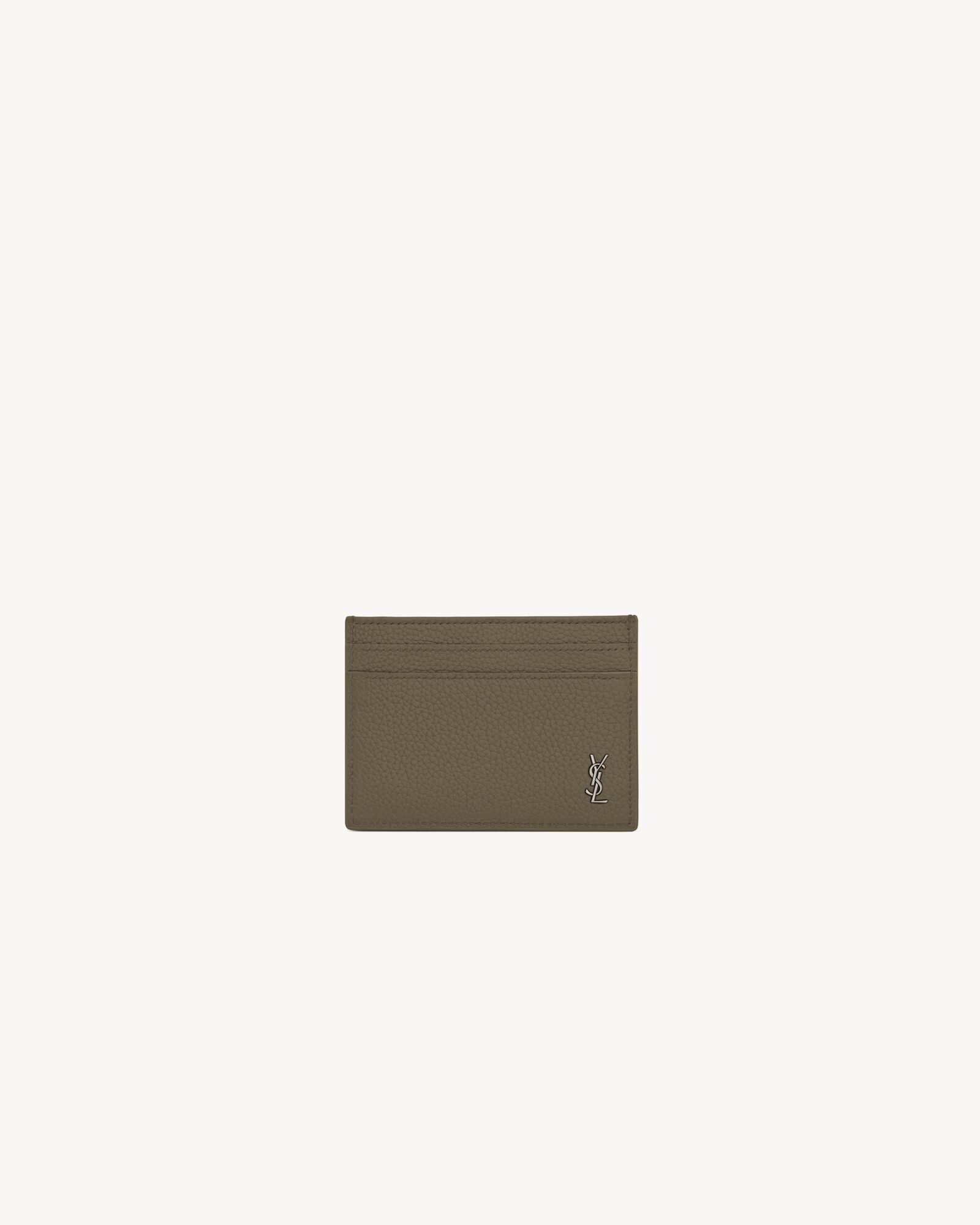TINY CASSANDRE CARD CASE IN GRAINED LEATHER — 607603DTI0E2952