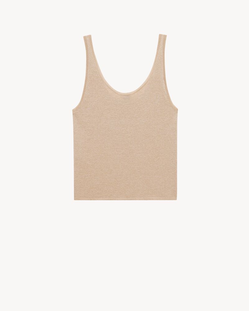 tank top in lurex knit