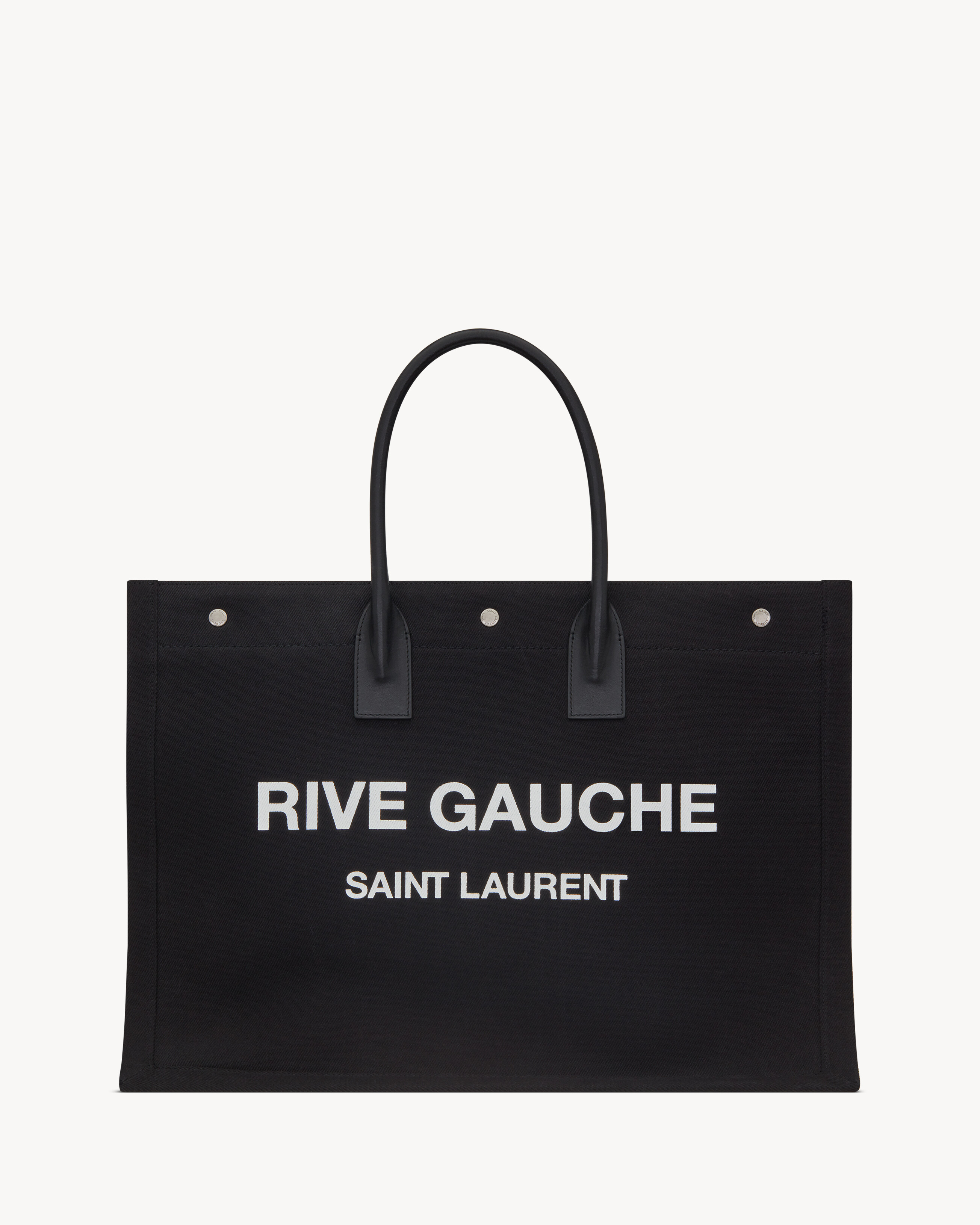 SAINT LAURENT Rive Gauche Tote Bag via our love @e.s.j.a.y 🖤 ​​​​​​​​  ​​​​​​​​ With its ample storage and signature logo, you will look…