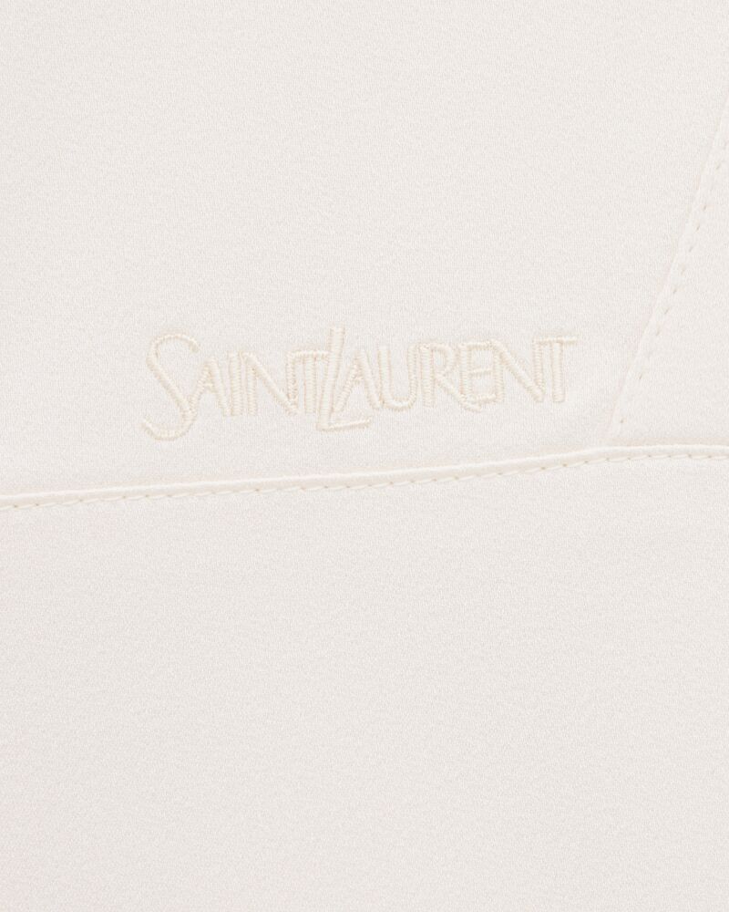 SAINT LAURENT TEDDY JACKET IN SATIN