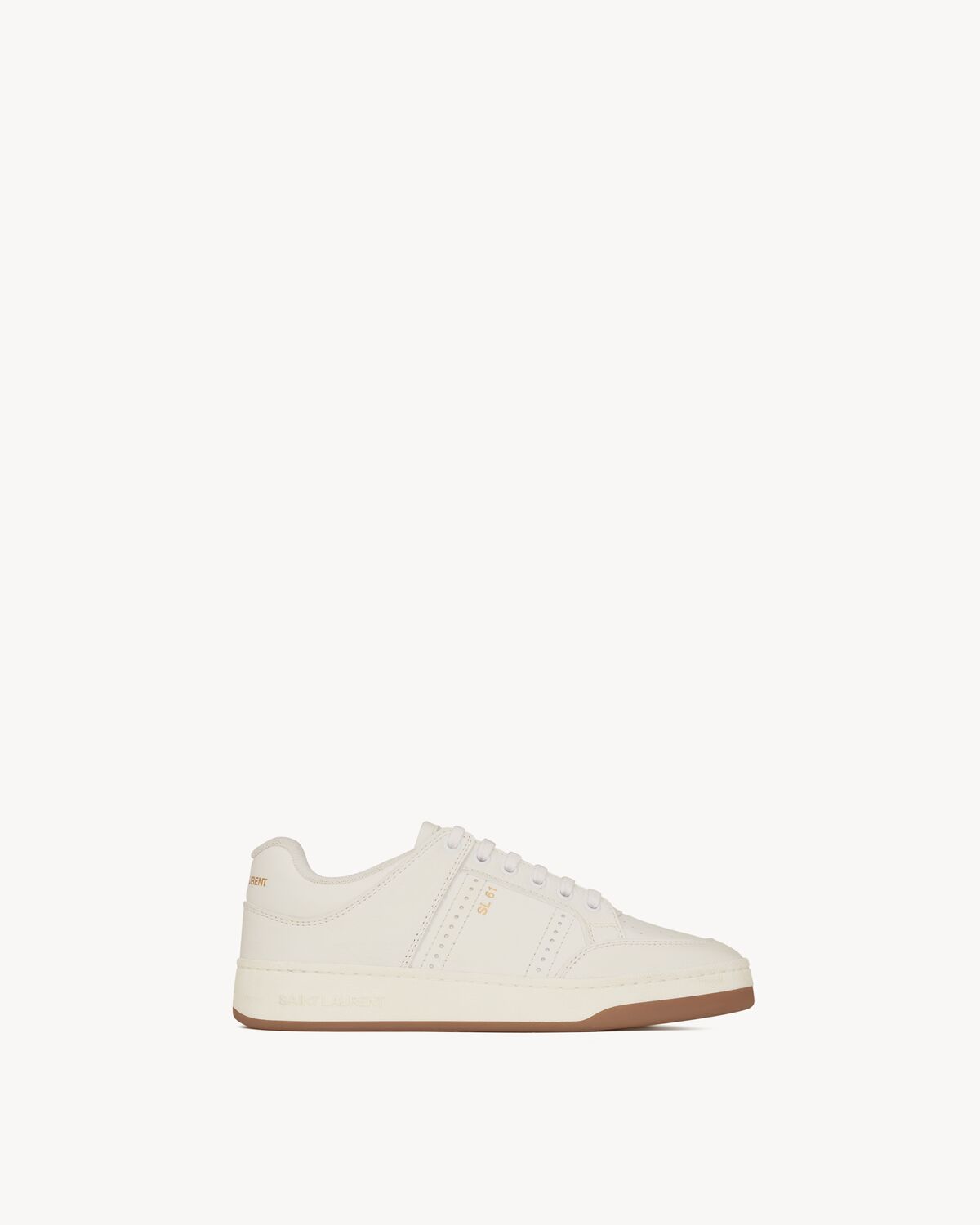 SL/61 low-top sneakers in smooth and grained leather | Saint
