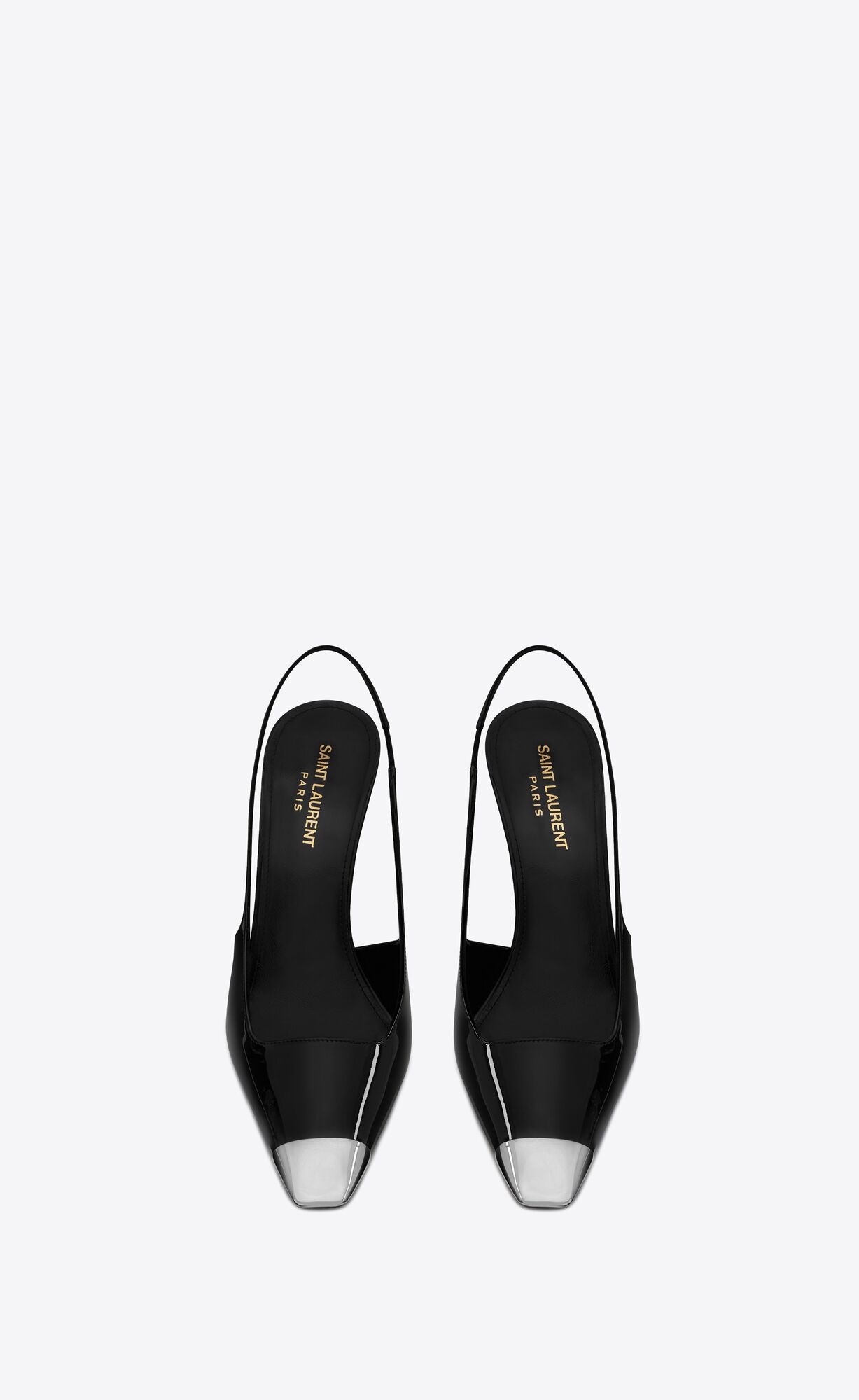 BLADE slingback pumps in patent leather | Saint Laurent United States ...