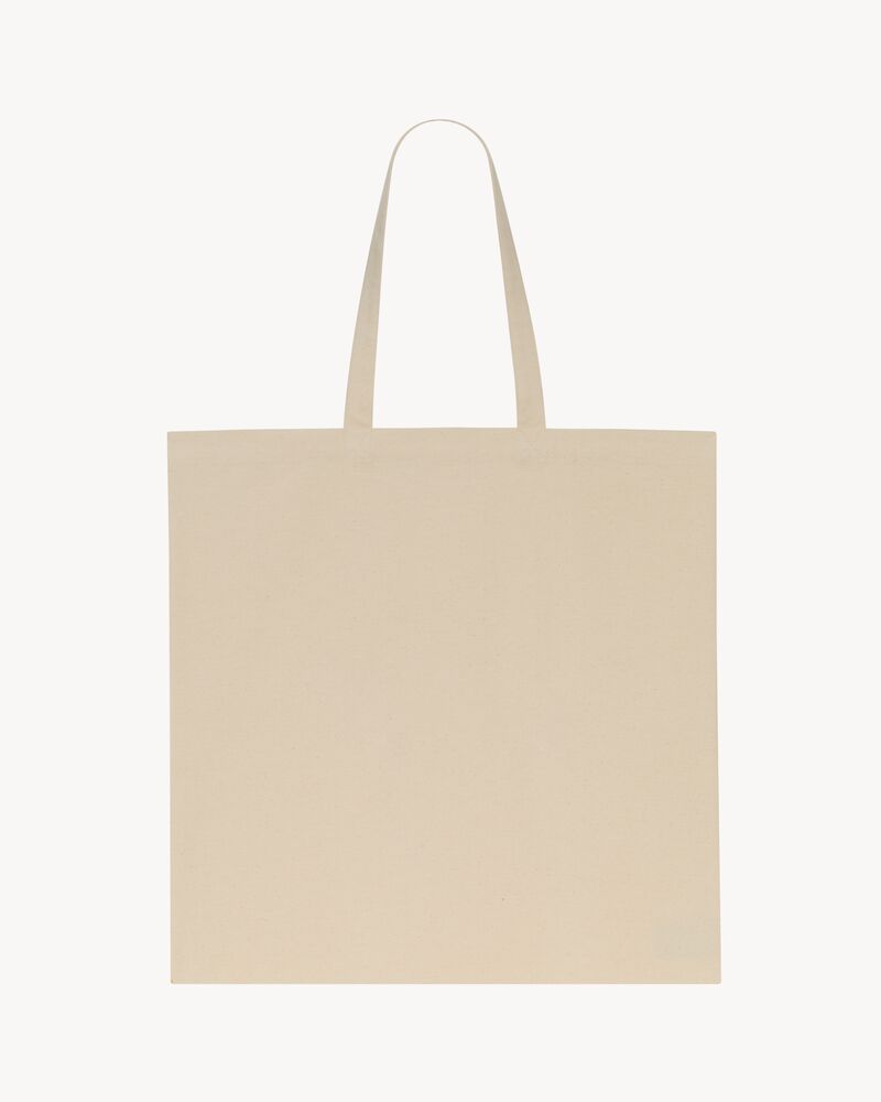 OVERSIZED SAINT LAURENT TOTEBAG IN BRUSHED COTTON