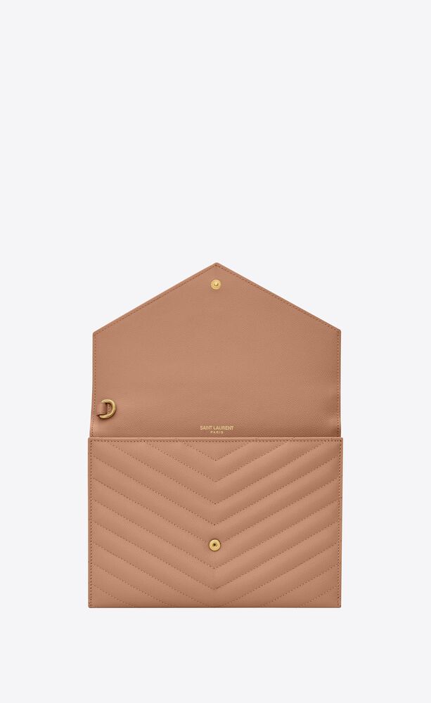 cassandre saint laurent matelassé large zipped pouch