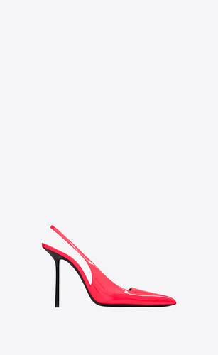 kiss slingback pumps in patent leather