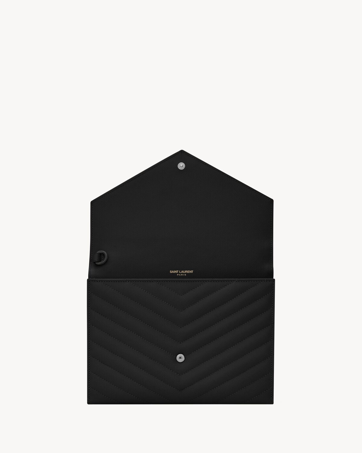 생로랑 그랑 드 뿌드르 가죽 카산드라 마테라쎄 플랩 파우치 617662BOW081000