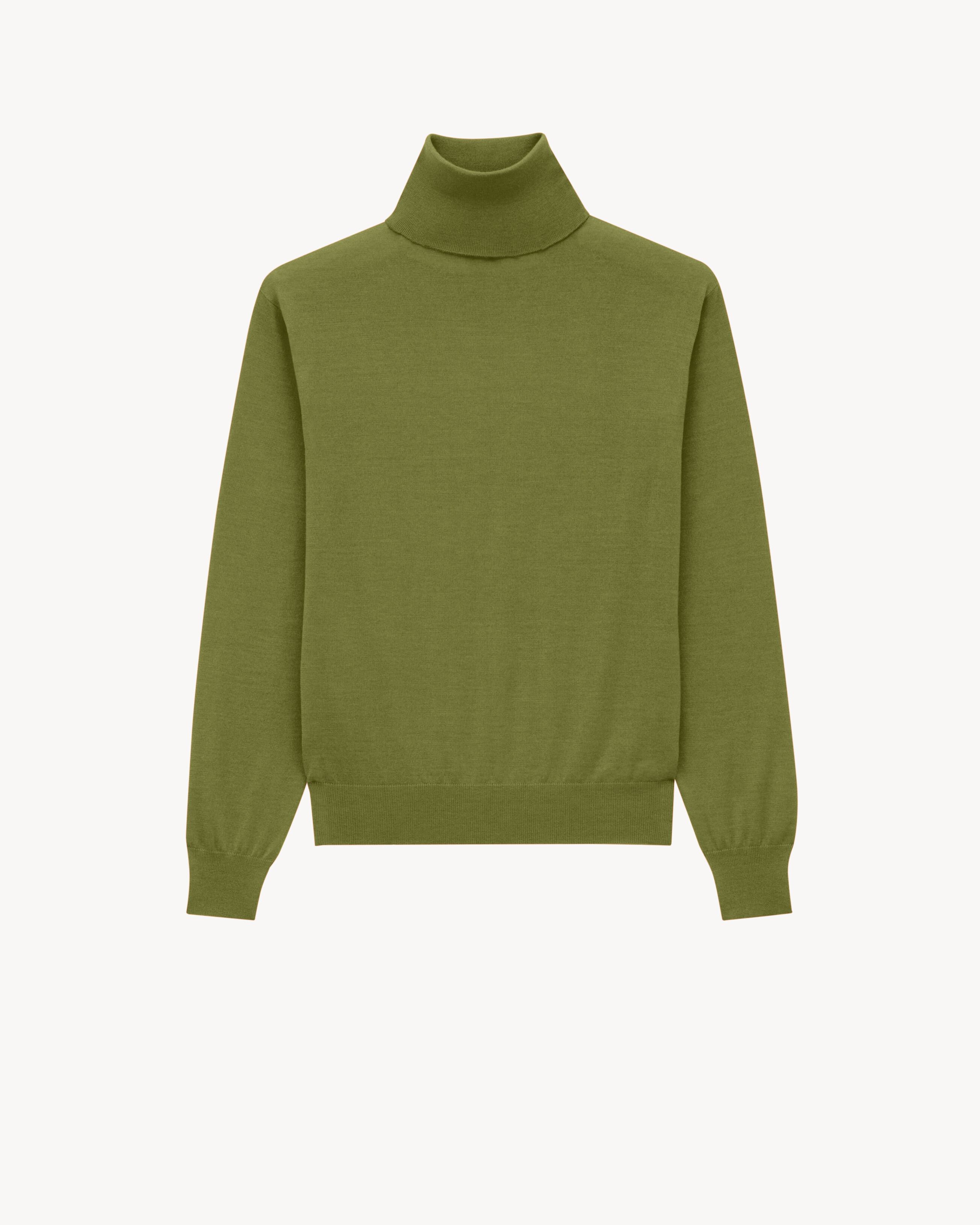 turtleneck sweater in cashmere, wool and silk