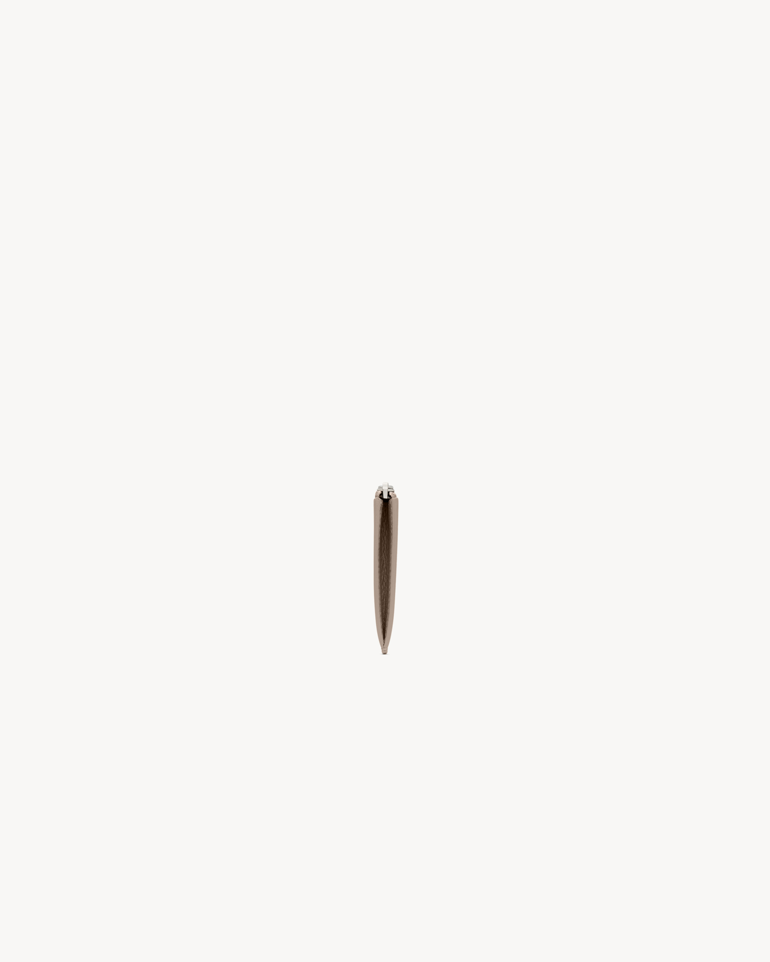 TINY CASSANDRE FRAGMENTS ZIPPED CARD CASE IN GRAINED LEATHER