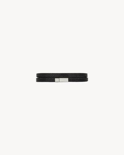付属付き⭐︎サンローラン マネークリップ ブラック YSL シルバーロゴ メンズ ビルクリップウォレット（ブラック／グレインパウダー