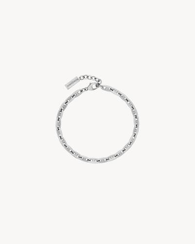 anchor-chain bracelet in metal in Silver | Saint Laurent | YSL EN-KR