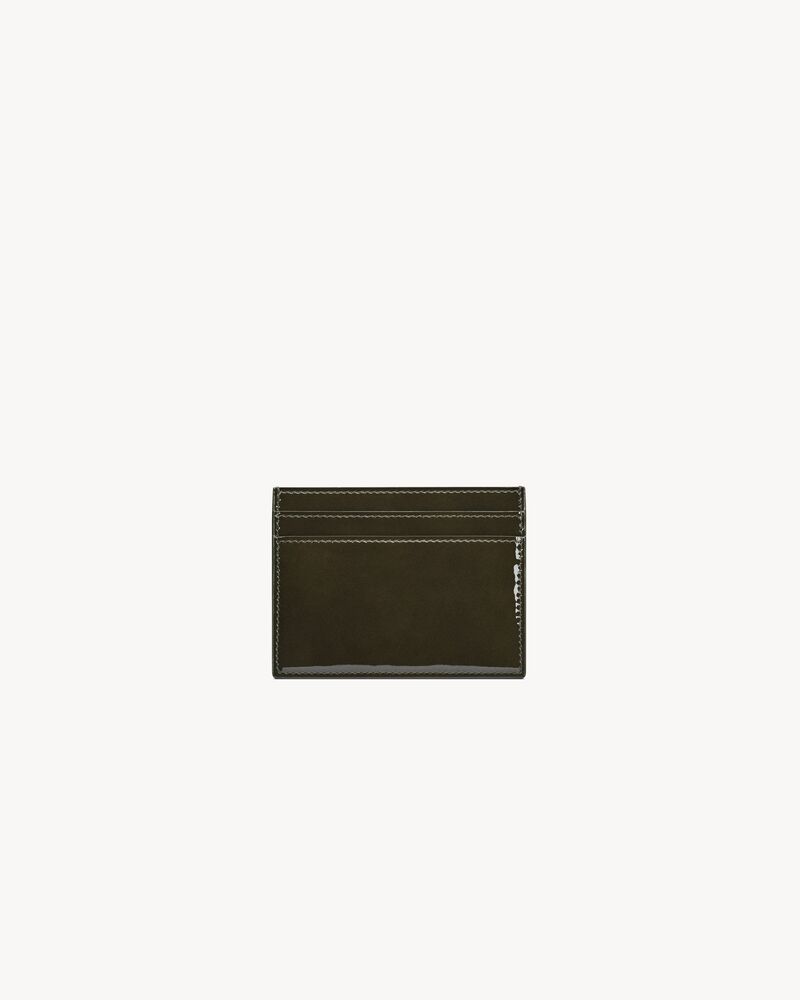 Porta carte SAINT LAURENT PARIS in pelle verniciata