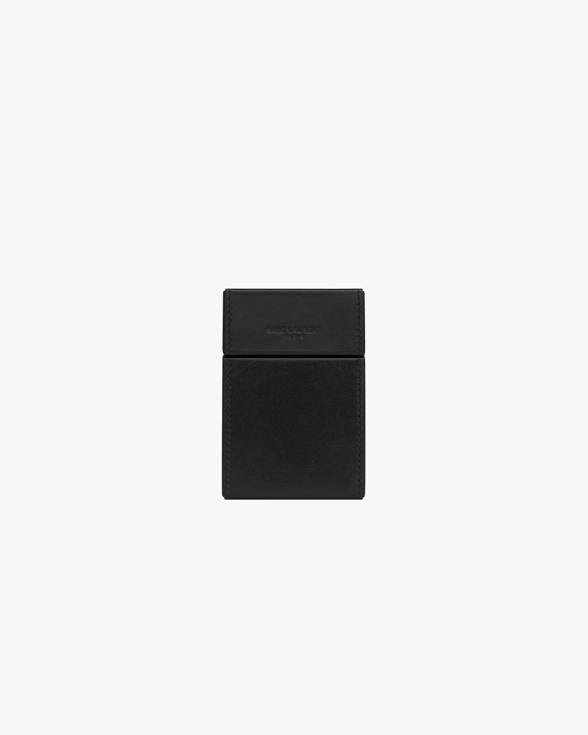 SAINT LAURENT PARIS cigarette box in smooth leather