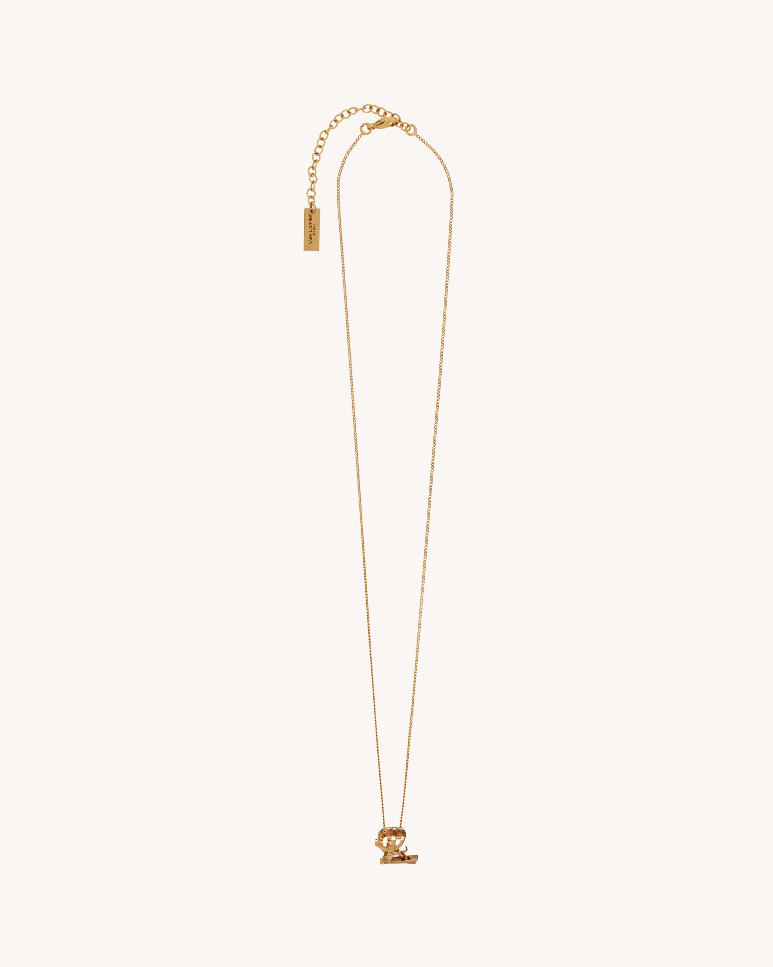 CASSANDRE twist pendant necklace in metal Saint Laurent