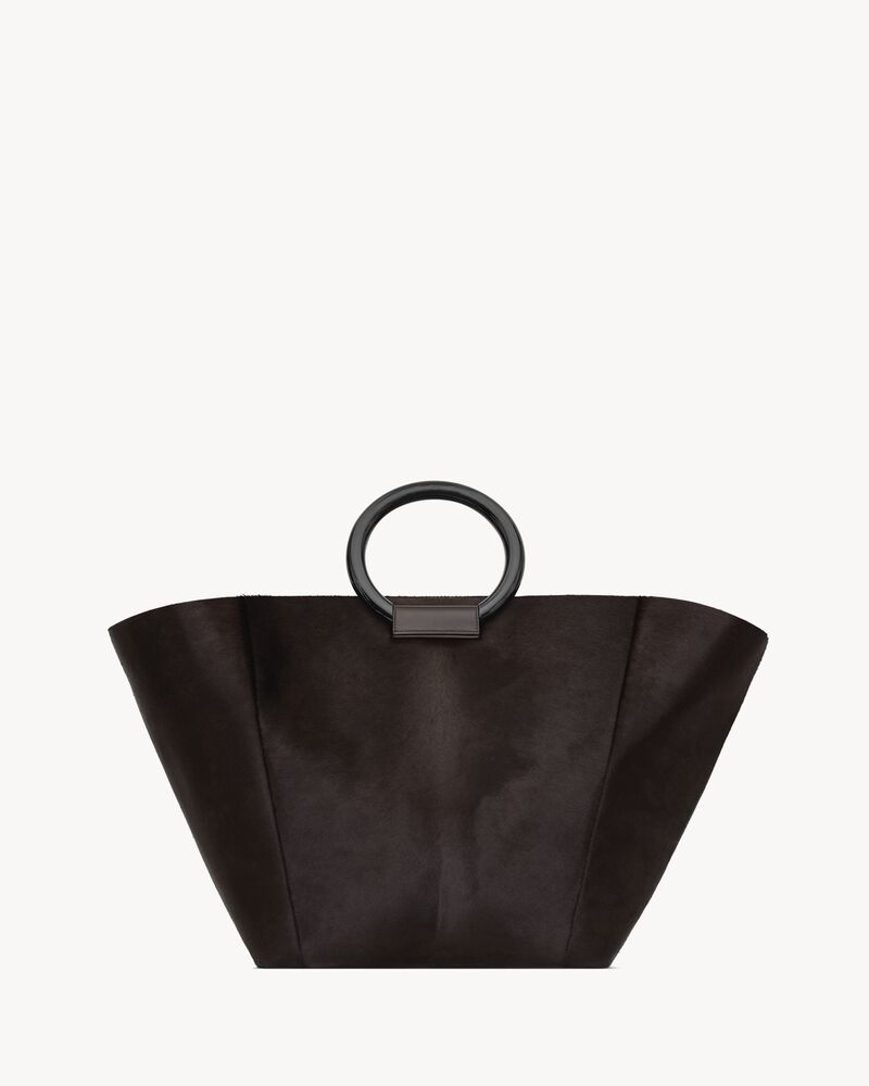 Maxi tote in pony hair leather