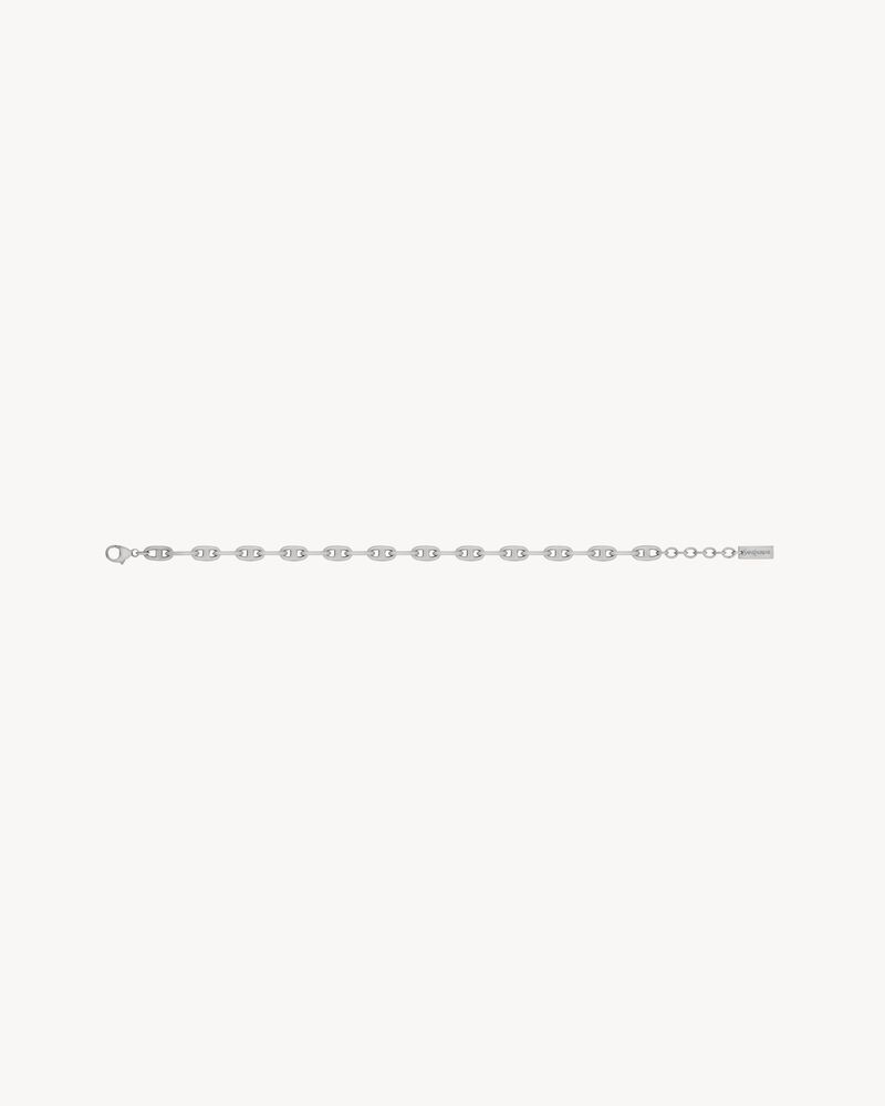 anchor-chain bracelet in metal