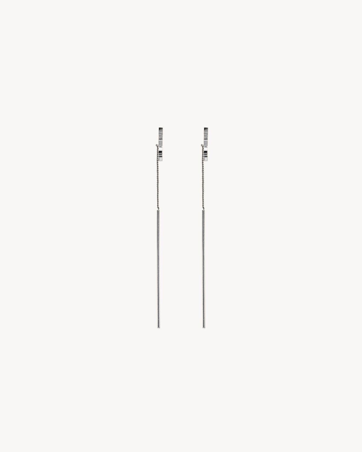 CASSANDRE threader earrings in metal