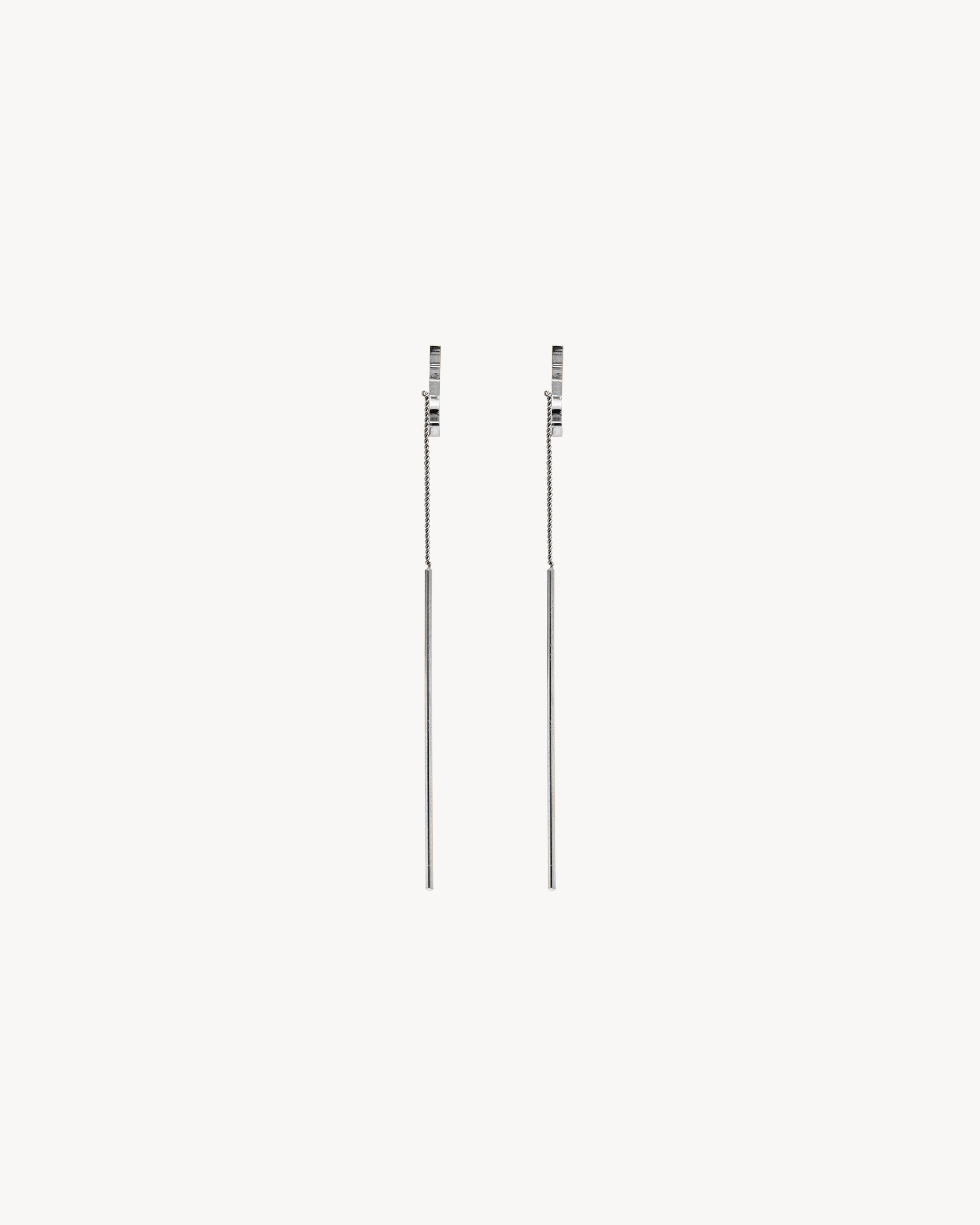 CASSANDRE threader earrings in metal