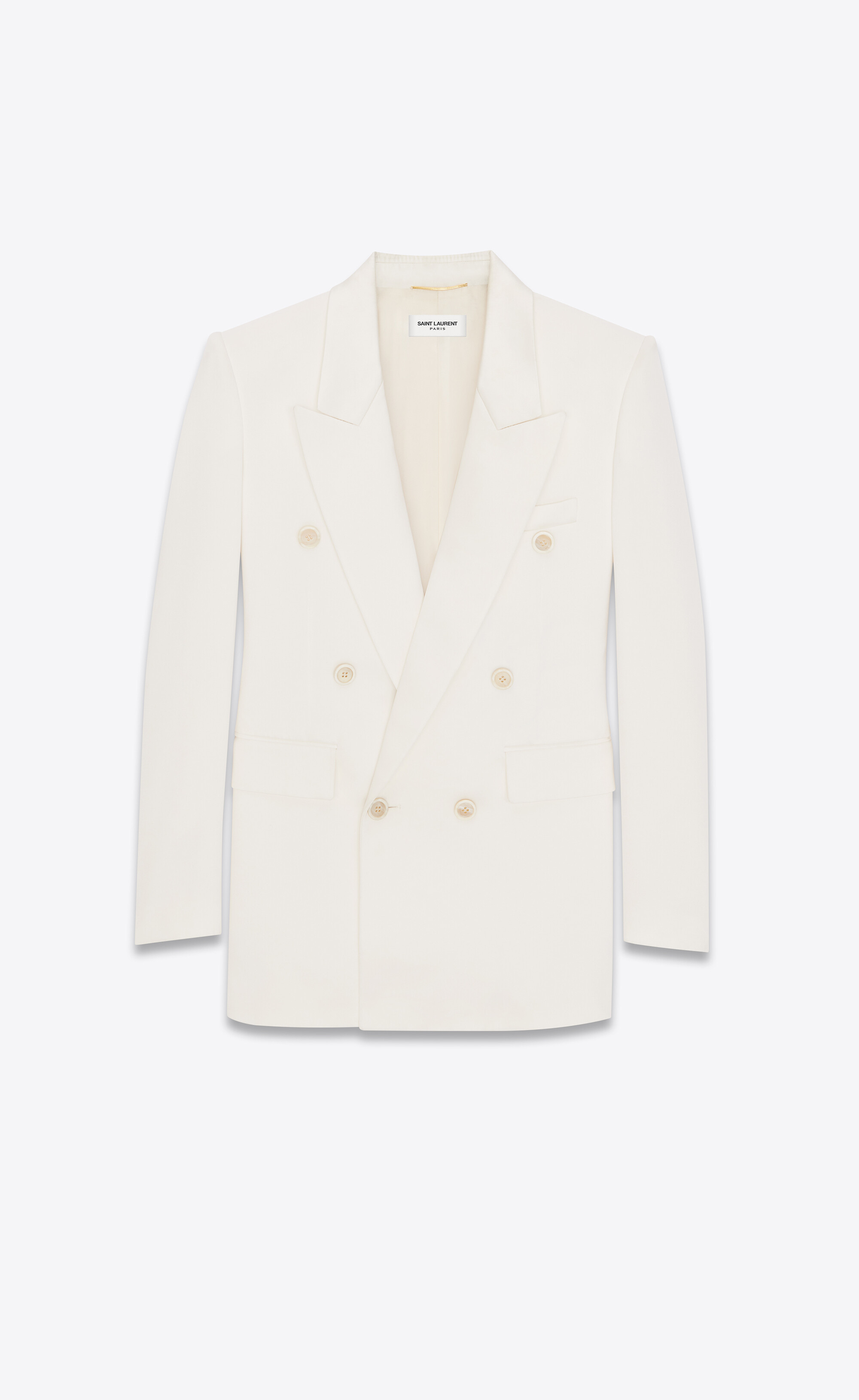 Saint laurent white blazer sale