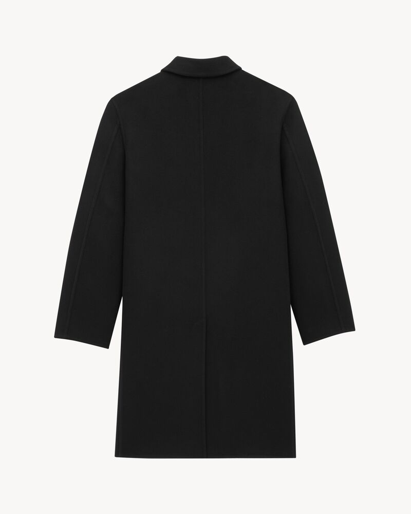 Coat in double-face wool