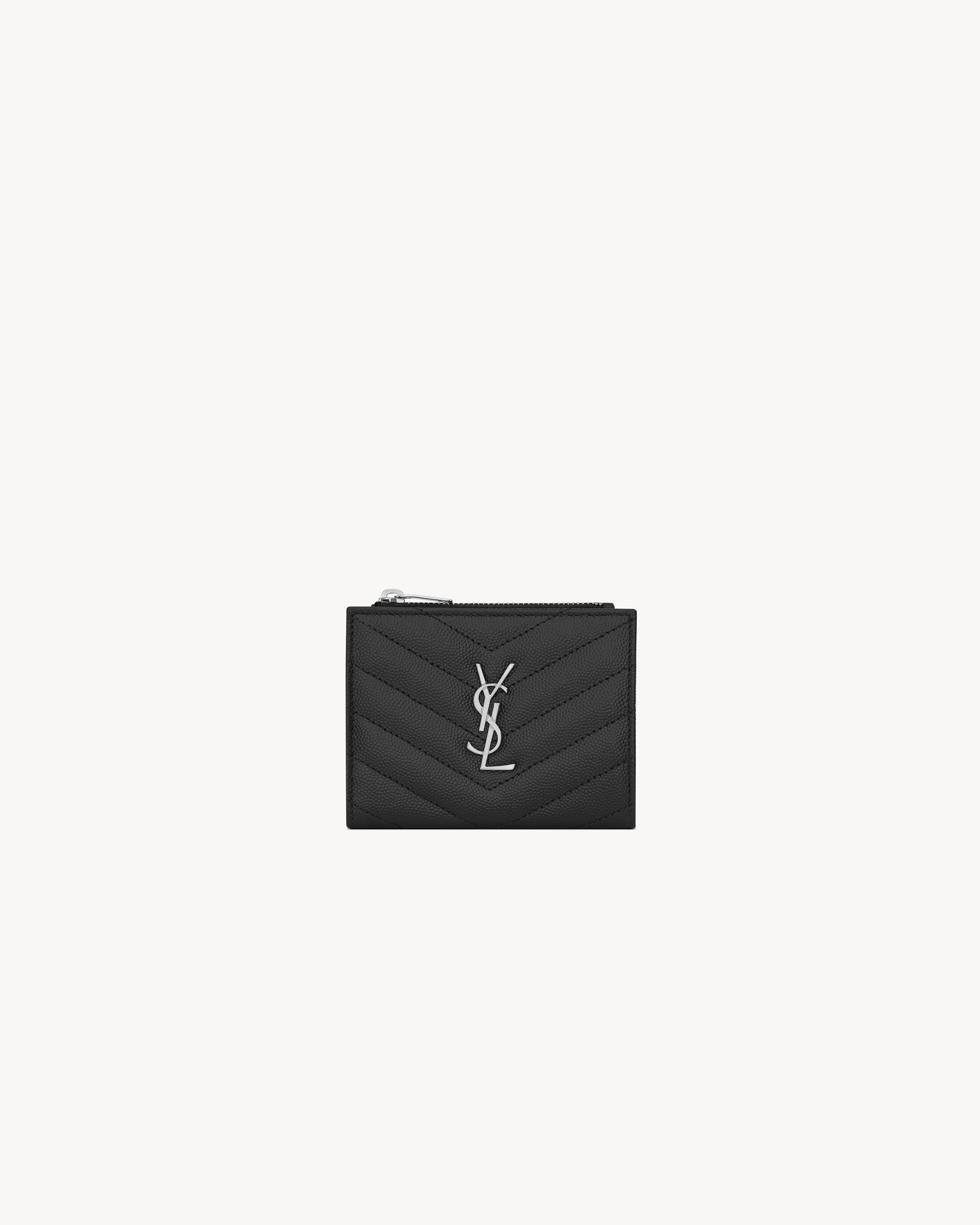 CASSANDRE MATELASSÉ bi-fold wallet in grain de poudre leather