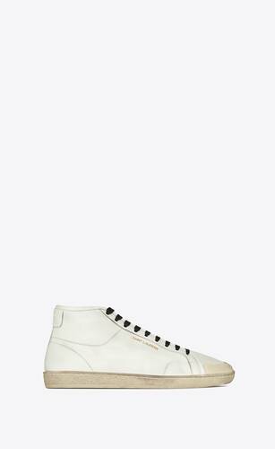 court classic sl/39 mid-top sneakers in grained leather