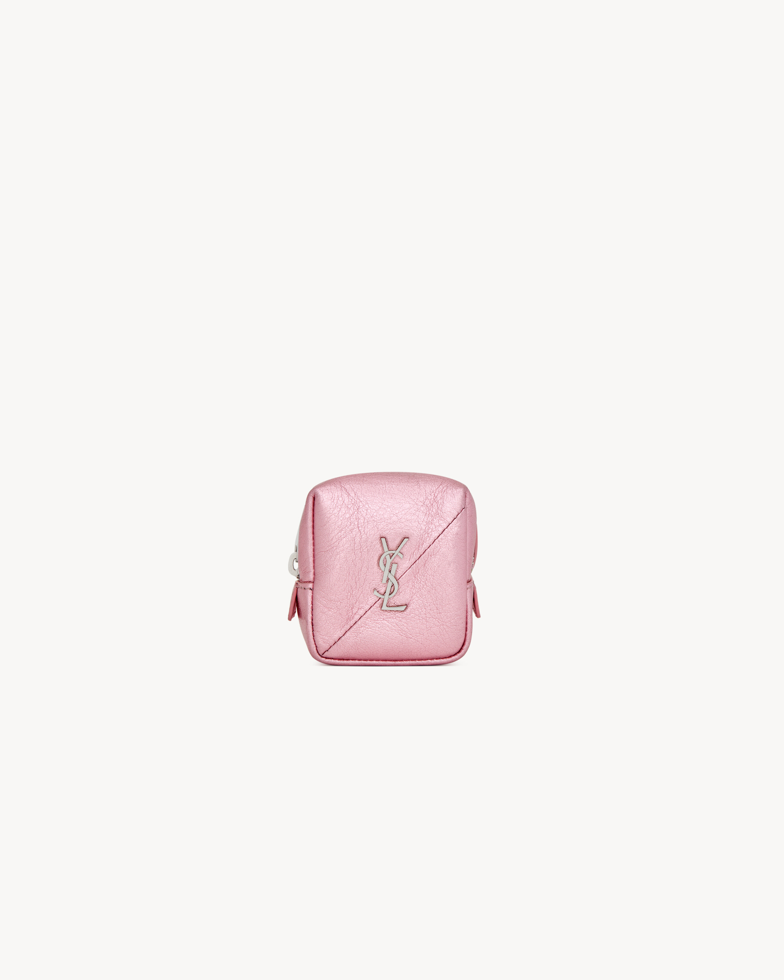 ysl monogram leather clutch