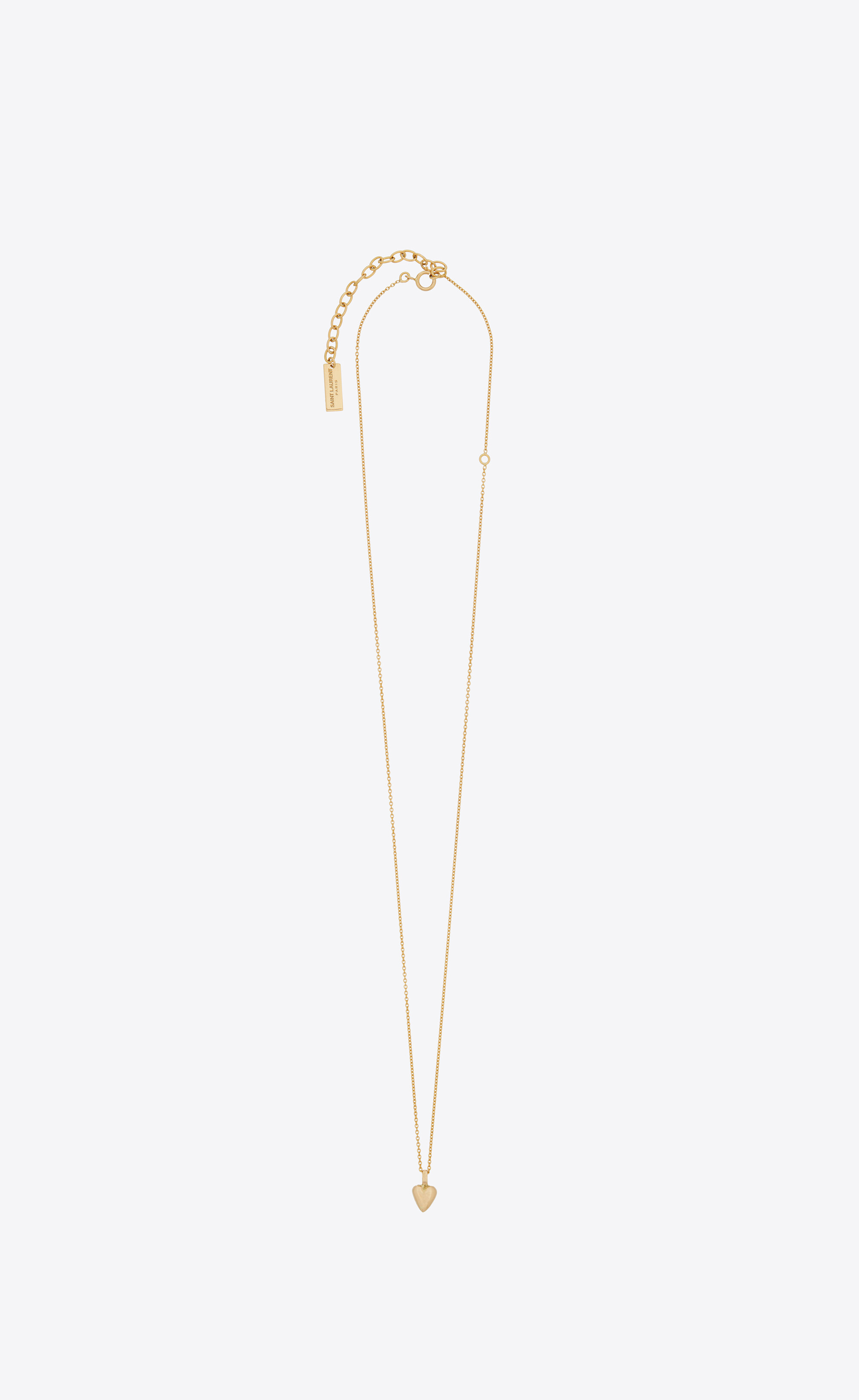 saint laurent gold chain necklace