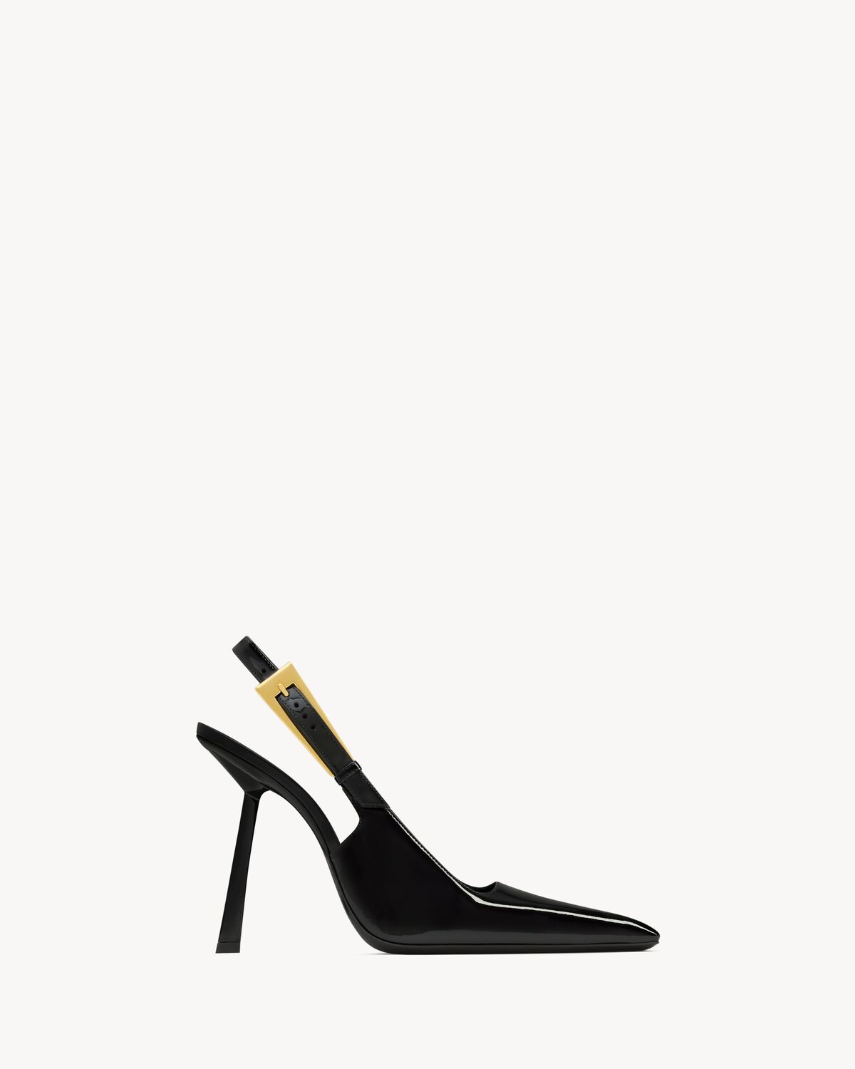 lee slingbacks en cuir verni