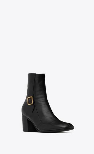 mick zipped boots in smooth leather