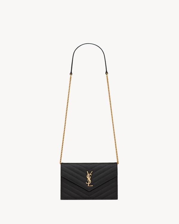 Small ysl wallet on chain online